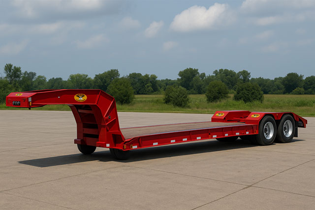 Lowboy Semi trailer